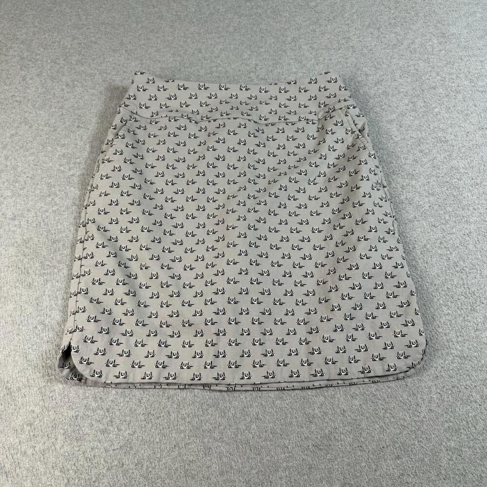 Swing Control Skort Women 4 Gray Golf Cart Print Skirt Shorts Stretch Outdoors